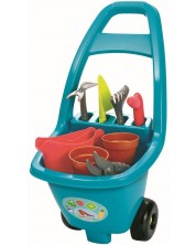 Детска градинска количка Ecoiffier - с 8 инструмента -1